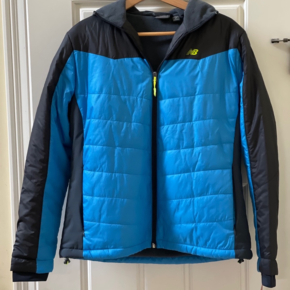 New Balance hooded jacket blue/ navy women’s L